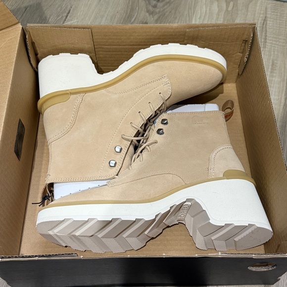 Sorel Shoes - Sorel‎ HI-LINE Heel Lace up Ceramic Chalk tan women's size 9 NWB